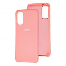 Чохол для Samsung Galaxy S20 (G980) Silky Soft Touch "світло-рожевий"