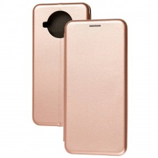 Чехол книжка Premium для Xiaomi Mi 10T Lite розово-золотистый