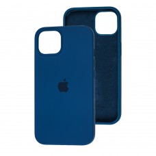 Чехол для iPhone 13 Silicone Full синий / navy blue