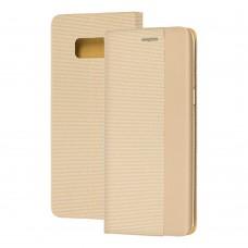 Чехол книжка для Samsung Galaxy S8+ (G955) Premium HD золотистый