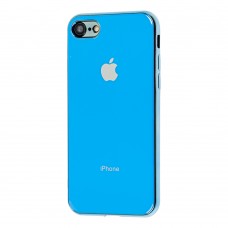Чехол Silicone для iPhone 7 / 8 case (TPU) голубой