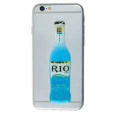 Чохол Rio для iPhone 6 з блискучою блакитною