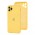 Чохол для iPhone 11 Pro Silicone Slim Full camera жовтий
