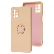Чехол для Samsung Galaxy M51 (M515) WAVE Color Ring розовый / pink sand