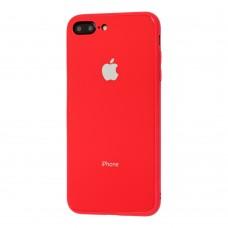 Чехол New glass для iPhone 7 Plus / 8 Plus красный
