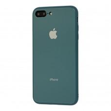 Чохол New glass для iPhone 7 Plus / 8 Plus сосновий зелений