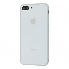 Чехол New glass для iPhone 7 Plus / 8 Plus синий туман