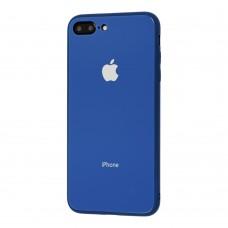 Чехол New glass для iPhone 7 Plus / 8 Plus синий