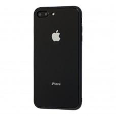 Чохол New glass для iPhone 7 Plus / 8 Plus чорний