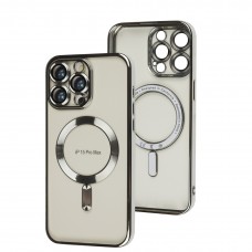 Чехол для iPhone 15 Pro Max Berlia MagSafe silver
