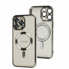 Чохол для iPhone 15 Pro Max Berlia MagSafe silver