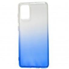 Чехол для Samsung Galaxy A71 (A715) Gradient Design бело-голубой