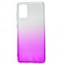 Чохол для Samsung Galaxy A71 (A715) Gradient Design біло-рожевий