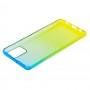 Чохол для Samsung Galaxy A71 (A715) Gradient Design жовто-зелений