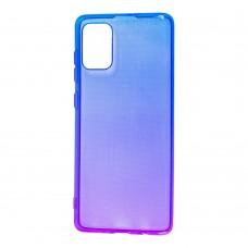Чехол для Samsung Galaxy A71 (A715) Gradient Design фиолетово-синий