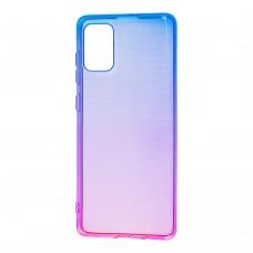 Чохол для Samsung Galaxy A71 (A715) Gradient Design синьо-рожевий