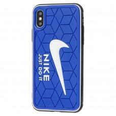 Чехол для iPhone X / Xs Sneakers Nike синий