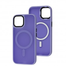 Чехол для iPhone 15 Cosmic Magnetic MagSafe lilac