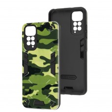 Чехол для Xiaomi Redmi Note 11 / 11s Military armor camouflage green