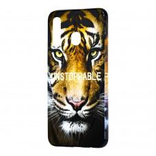 Чехол для Samsung Galaxy A20 / A30 print 3D "тигр"