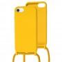 Чохол для iPhone 7 / 8 / SE 20 Lanyard without logo жовтий