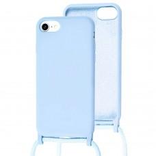 Чохол для iPhone 7 / 8 / SE 20 Lanyard with logo sky blue
