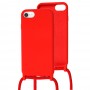 Чохол для iPhone 7 / 8 / SE 20 Lanyard without logo червоний