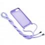 Чохол для iPhone 7 / 8 / SE 20 Lanyard без logo light purple