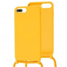 Чехол для iPhone 7 Plus / 8 Plus Lanyard without logo желтый