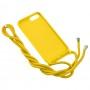 Чохол для iPhone 7 Plus / 8 Plus Lanyard без logo жовтий