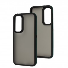 Чохол для Samsung Galaxy A55 5G Shield Dual Color чорний / зелений