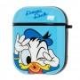 Чехол для AirPods Young Style Donald Duck голубой