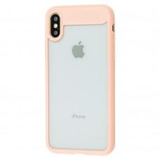 Чохол протиударний для iPhone X / Xs Usams Mant рожевий