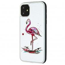 Чехол для iPhone 11 Fashion mix фламинго