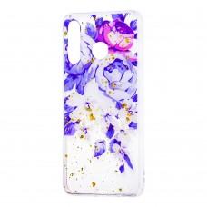 Чехол для Samsung Galaxy A20 / A30 Flowers Confetti "пионы"
