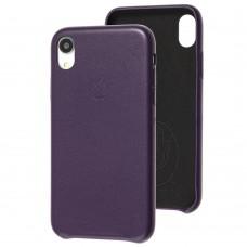 Чохол для iPhone Xr Leather Ahimsa фіолетовий