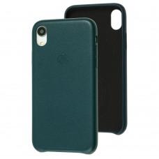 Чехол для iPhone Xr Leather Ahimsa зеленый