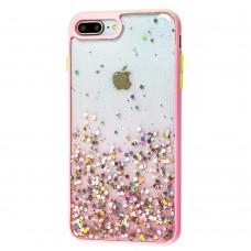 Чехол для iPhone 7 Plus / 8 Plus Glitter Bling розовый