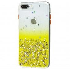 Чохол для iPhone 7 Plus / 8 Plus Glitter Bling жовтий