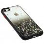 Чохол для iPhone 7/8 Glitter Bling чорний