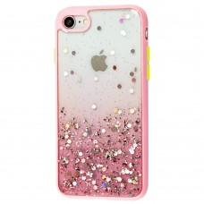 Чохол для iPhone 7/8 Glitter Bling рожевий