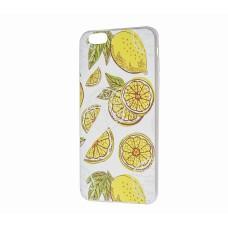 Чехол для iPhone 6 Plus матовый с принтом лимон