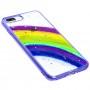 Чохол для iPhone 7 Plus / 8 Plus Colorful Rainbow фіолетовий
