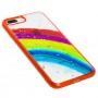 Чехол для iPhone 7 Plus / 8 Plus Colorful Rainbow красный
