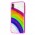 Чехол для iPhone X / Xs Colorful Rainbow розовый