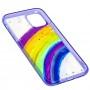 Чохол для iPhone 11 Colorful Rainbow фіолетовий