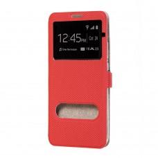 Чохол книжка Huawei P Smart Plus Modern Style з двома вікнами червоний