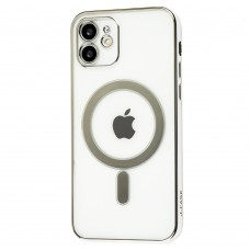 Чехол для iPhone 12 MagSafe J-case серебристый