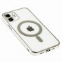 Чехол для iPhone 12 MagSafe J-case серебристый