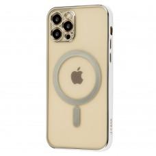 Чехол для iPhone 12 Pro MagSafe J-case серебристый